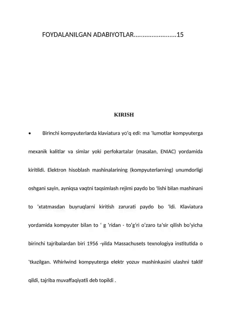 KLAVIATURA QURILMASI. TUGMACHALAR GURUHLARI VA VAZIFALARI 3