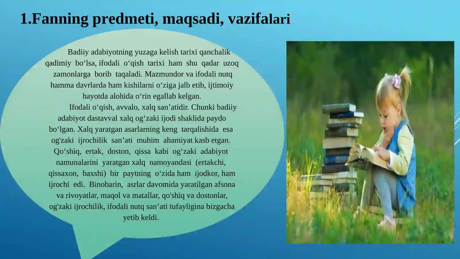 Ifodali o‘qish fanining prеdmеti, maqsadi, vazifalari 3