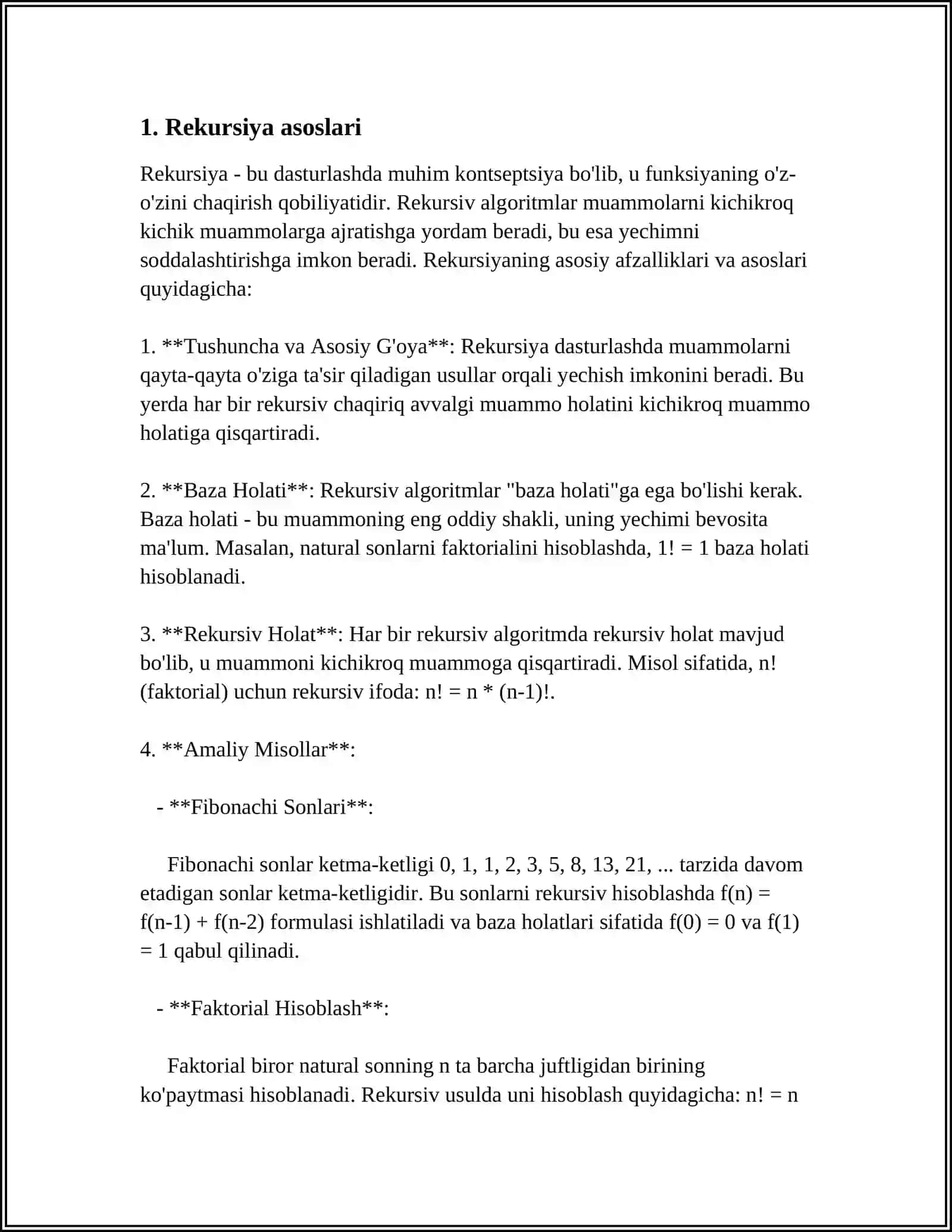 Rekursiya 3