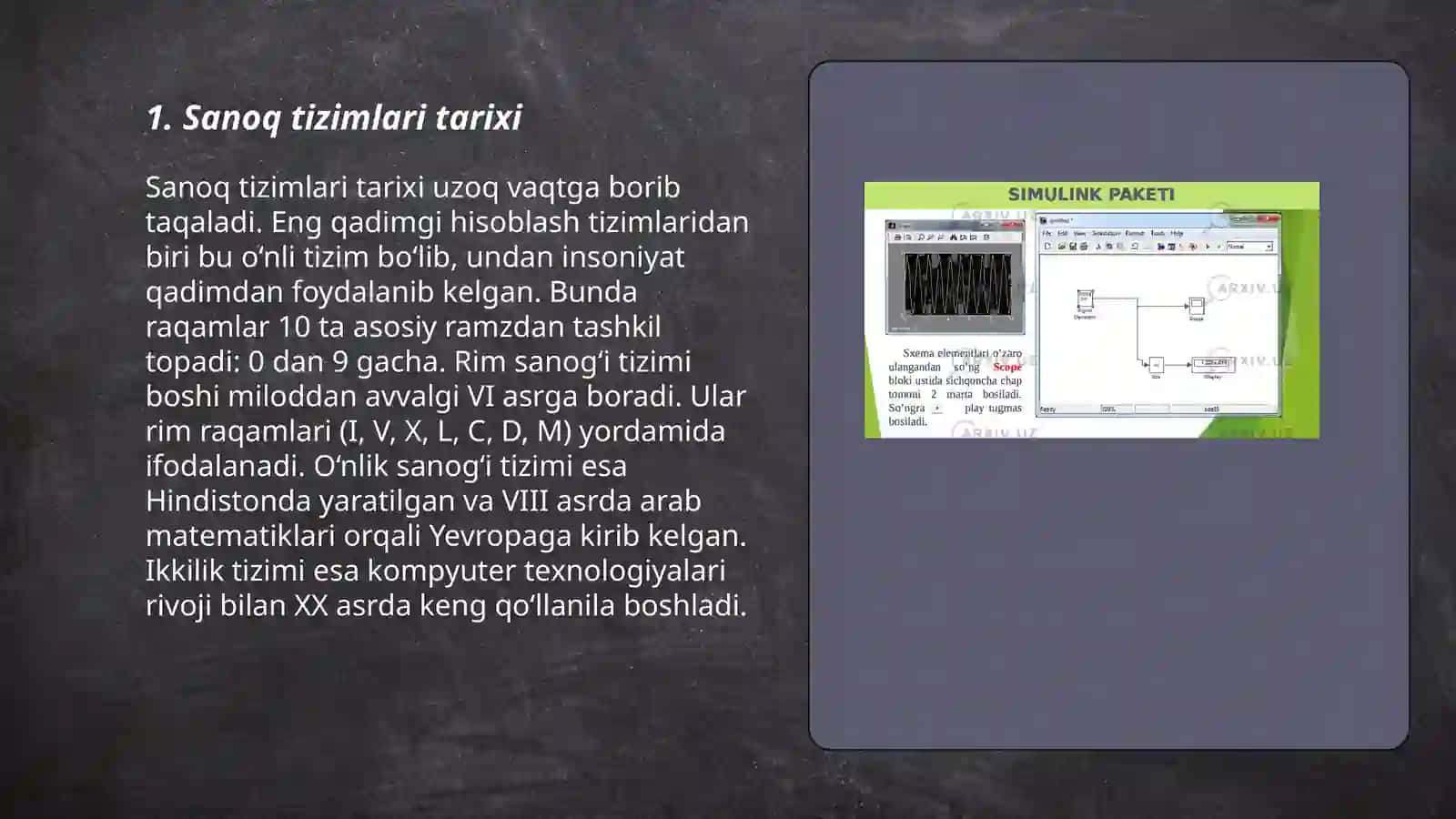 Sanoq sistemalariga oid resurs tayyorlash 3