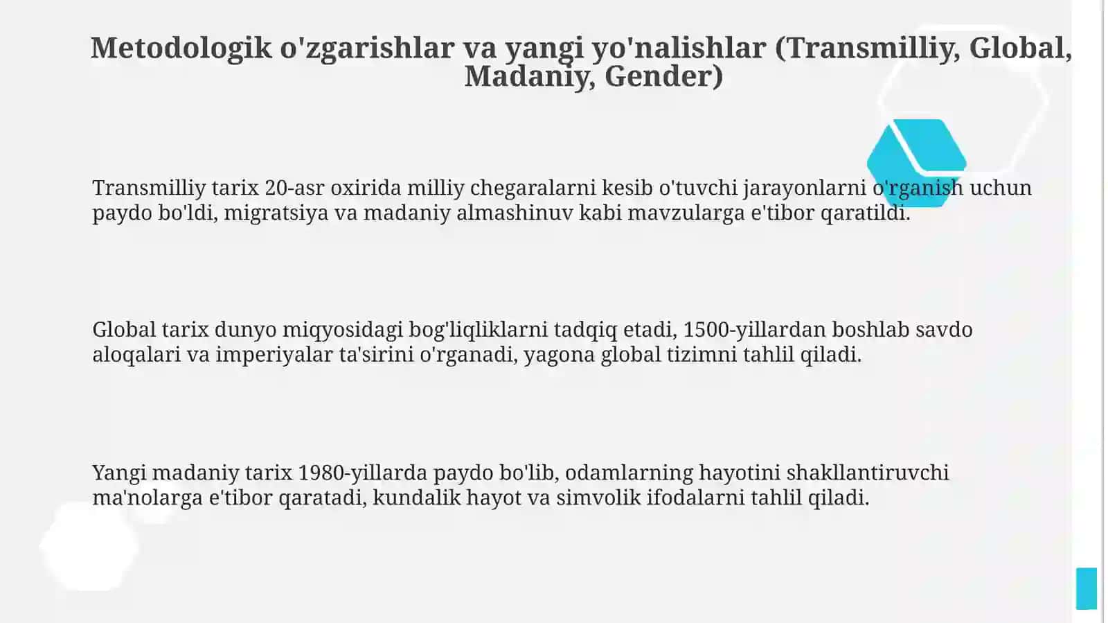 Xorijiy mamlakatlar tarixi tarixshunosligi 3