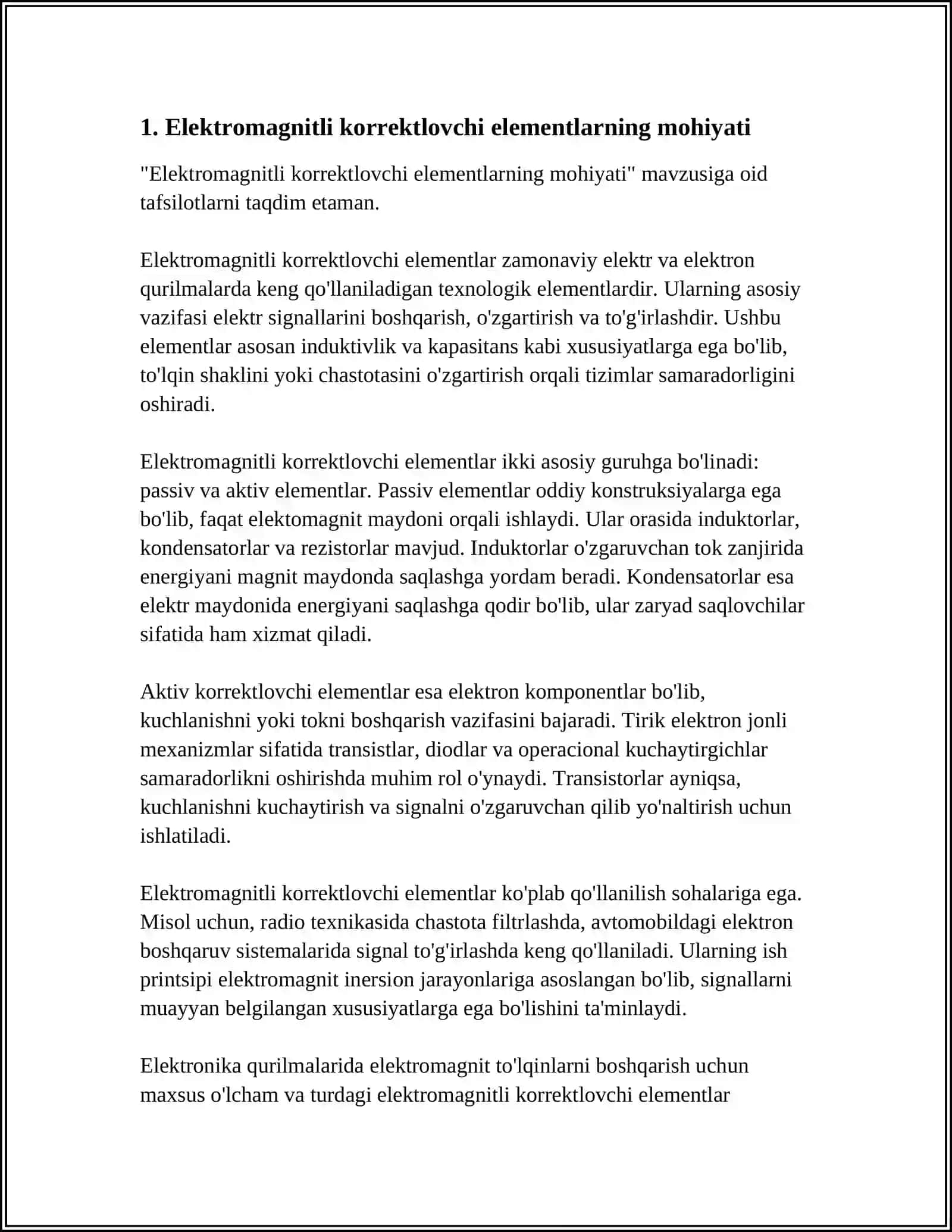 Elektromagnitli Korrektlovchi Elementlar 3
