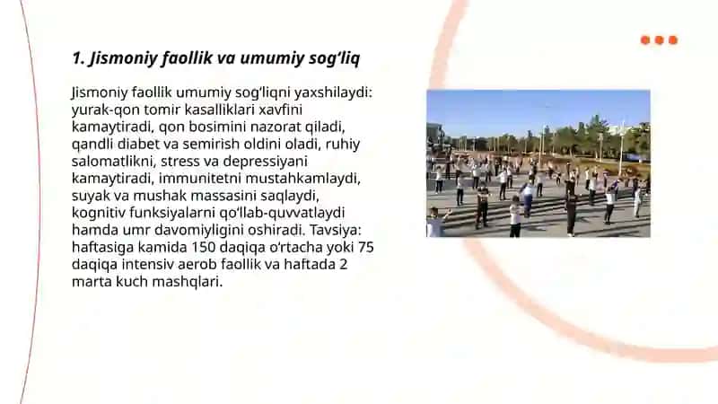 Jismoniy faollik va turmush 3