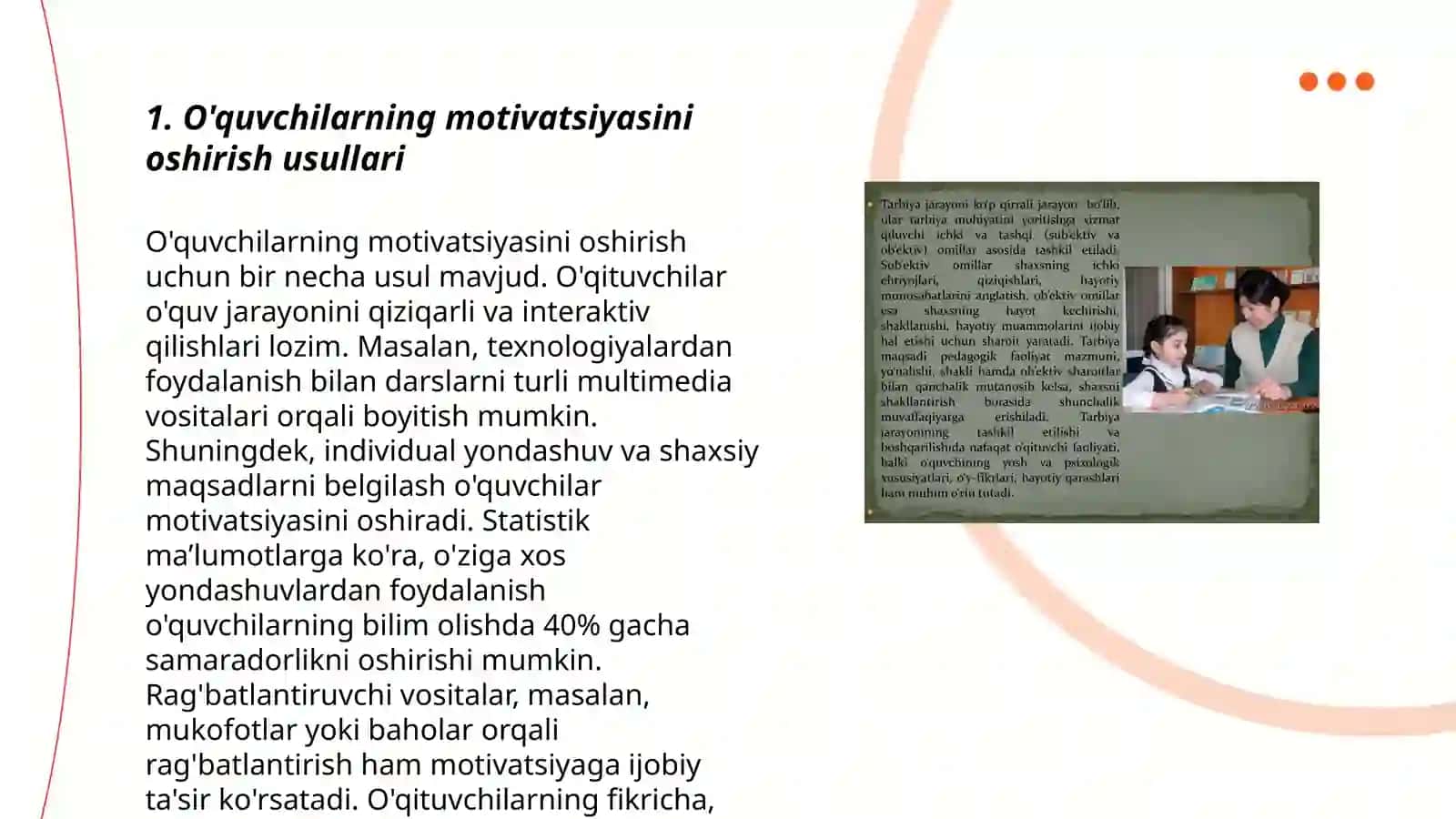 Biologiyani o'qitishda o'quvchilarning o'quv-bilish faoliyatini tashkil etish va boshqarish yo'llari 3