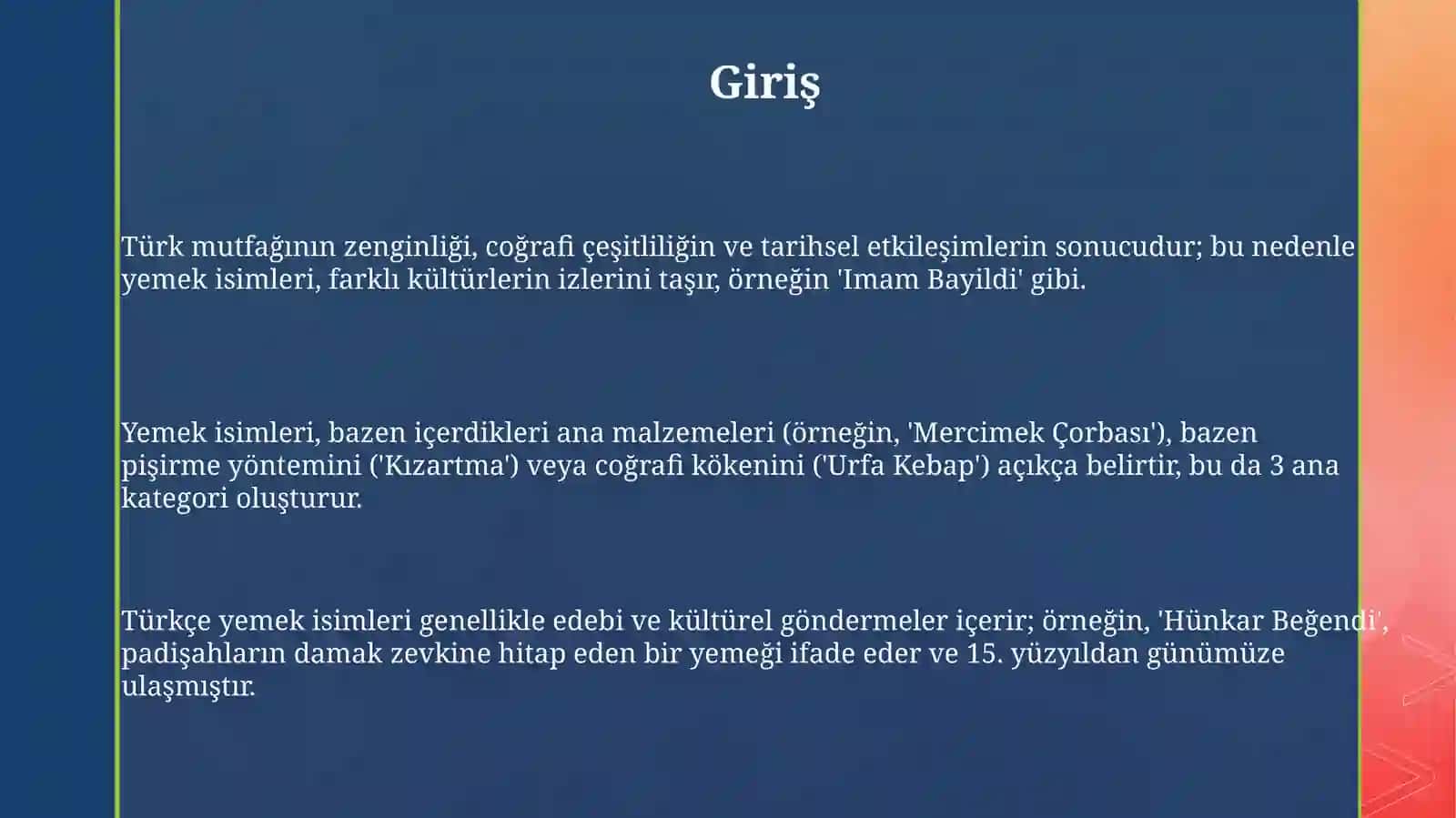 YEMEK ADLARI 3