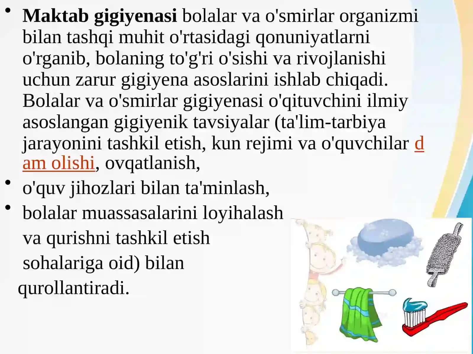 O’quvchilarni gigiyenik tarbiyalash 3
