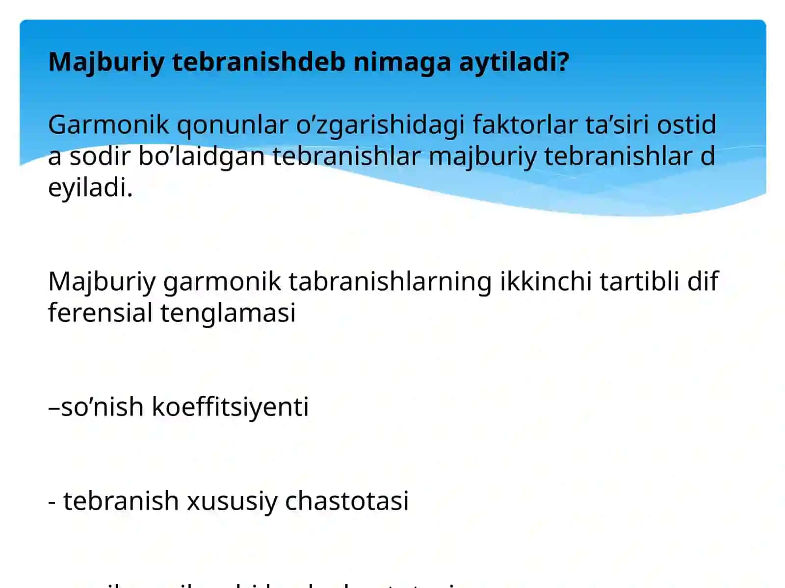Majburiy elektr tebranish tenglamasiMajburiy tebranish fazasi 3