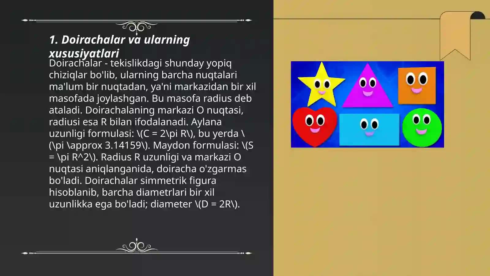 Maktabgacha yoshdagi bolalarni geometrik shakillar bilan tanishtirish 3