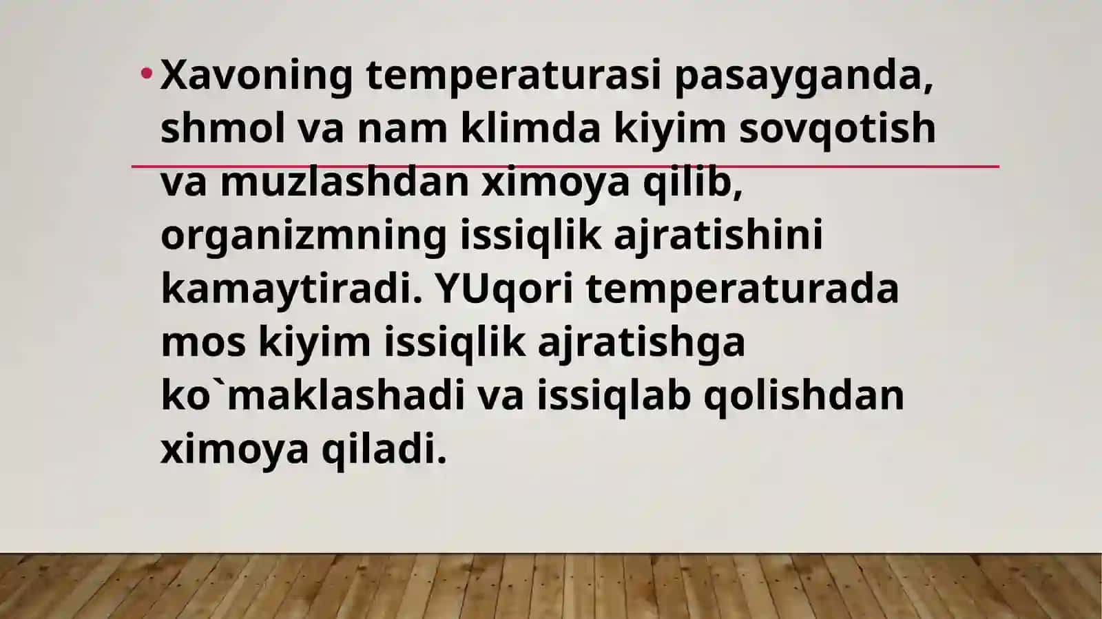 Kiyimboshlar va oyoq kiyimlarga gigiyenik talablar 3