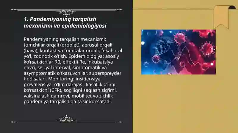 Taqdimot Pandemiya haqida 3