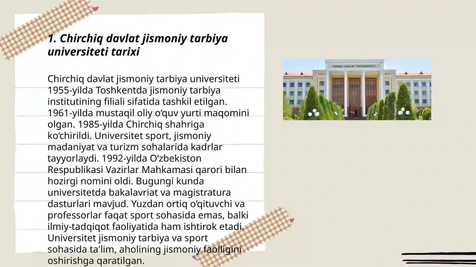 Chirchiq davlat jismoniy tarbiya universiteti 3