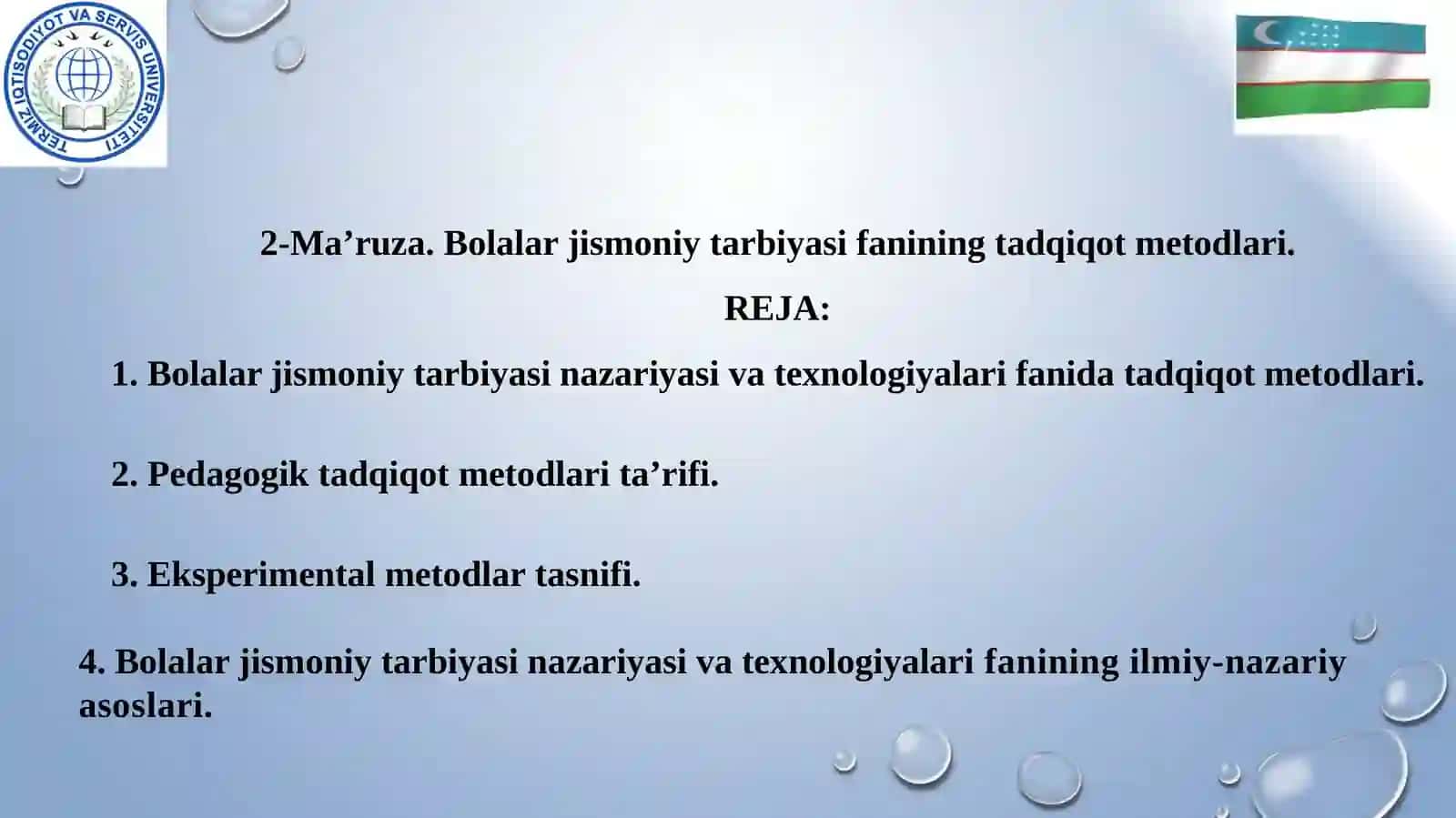 Bolalar jismoniy tarbiyasifanining tadqiqot metodlari 3