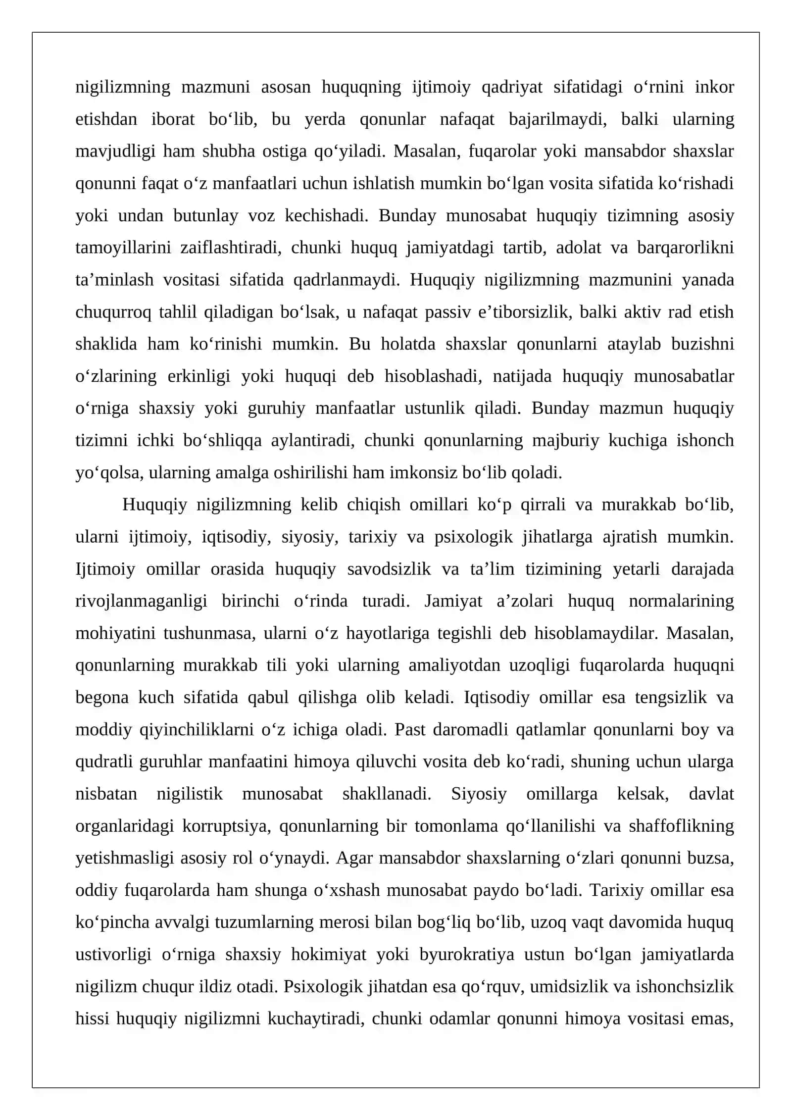 Huquqiy nigilizm va uning davlat boshqaruvi samaradorligiga tasiri 3