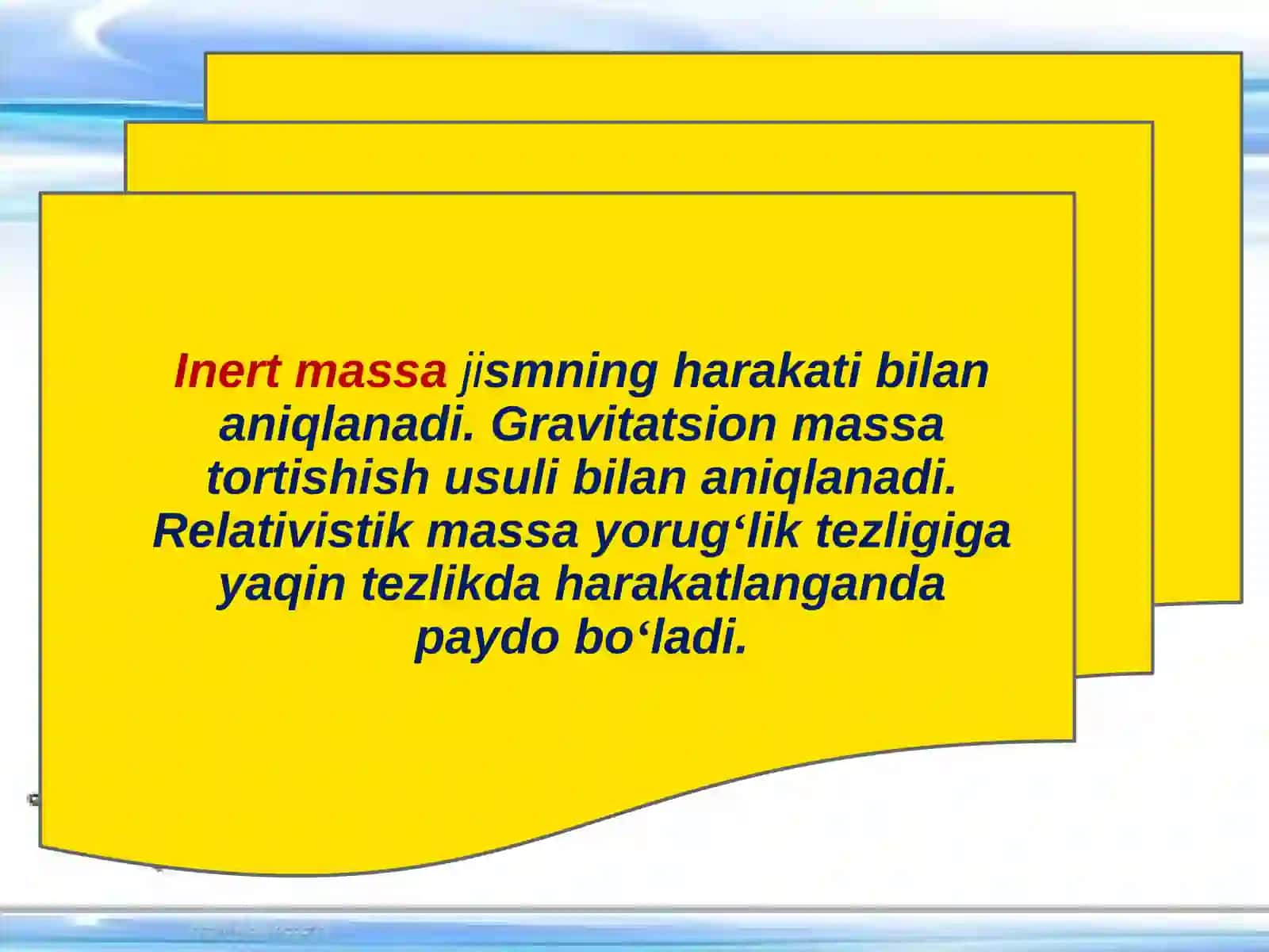 Massa turlari 3