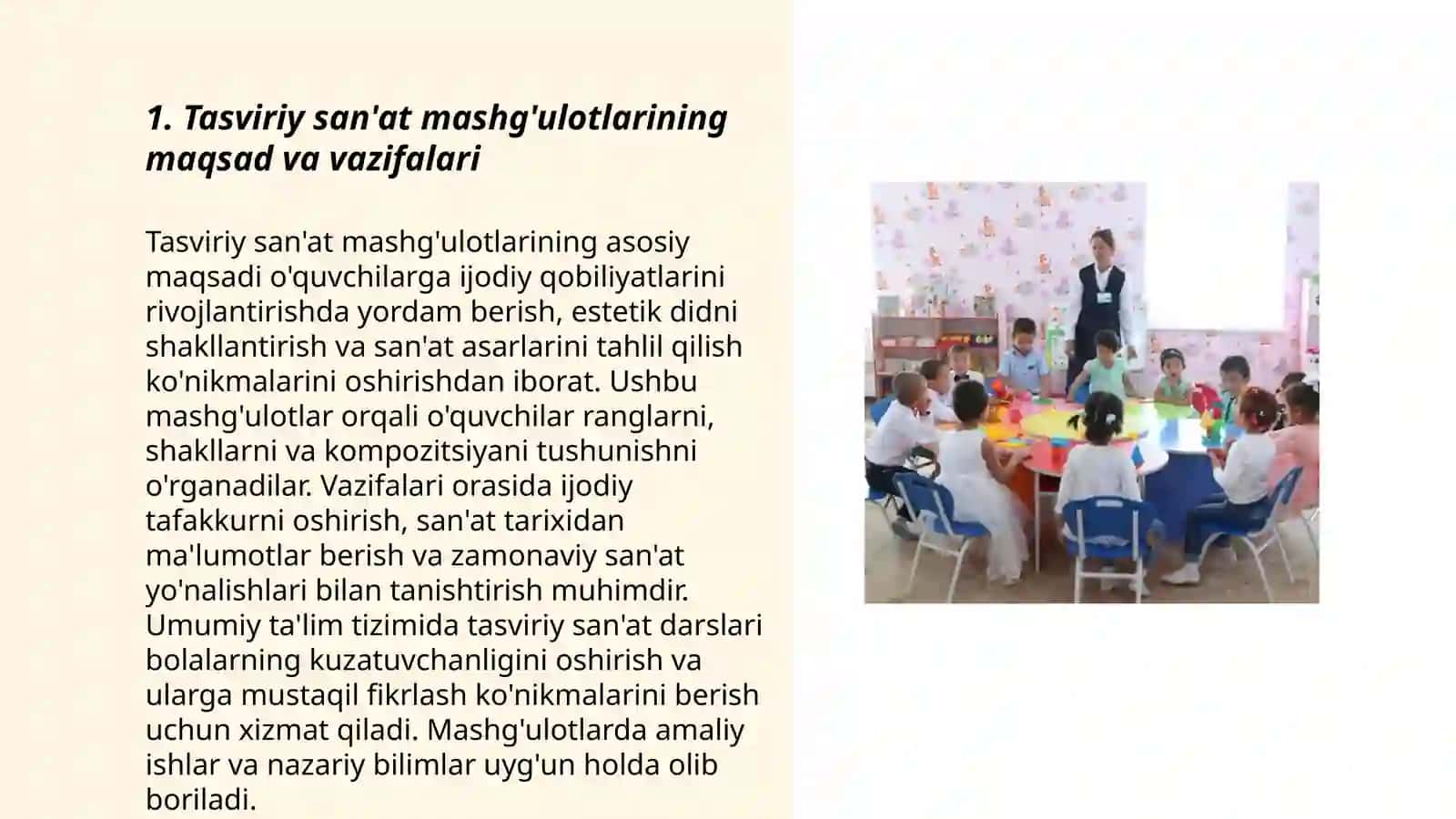 Tasviriy faoliyat mashg'ulotlari 3