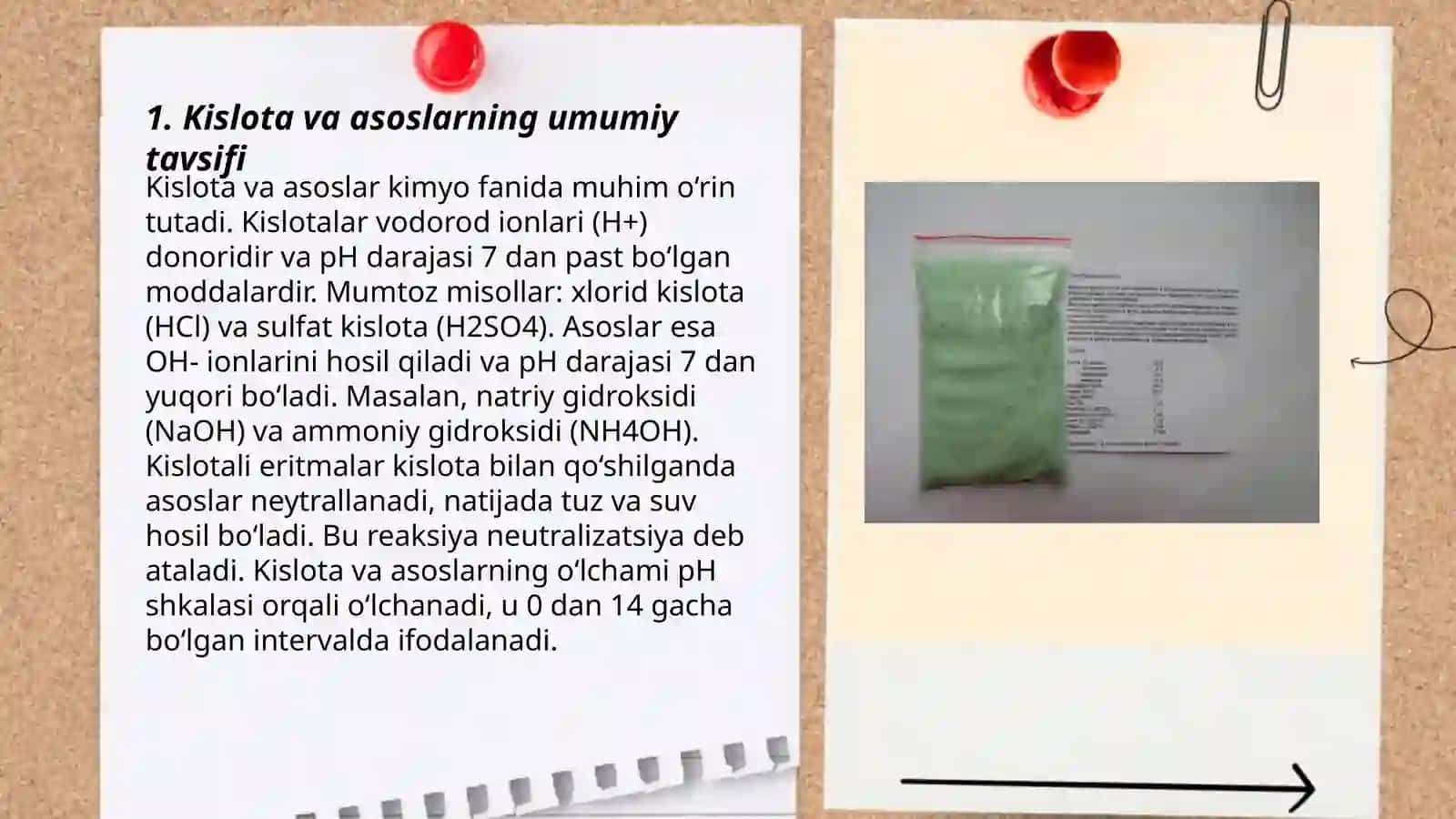 Organik moddalarning kislota va asoslar xossalari 3