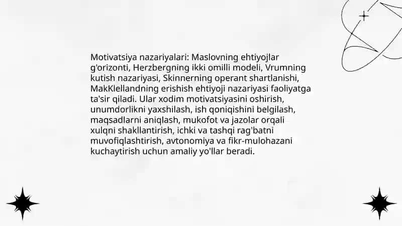 Faoliyat va motivatsiya 3