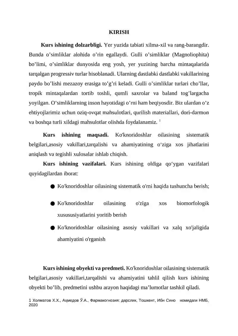 Ko'knoridoshlar oilasining sistematik belgilari,asosiy vakillari,tarqalishi va ahamiyati 3
