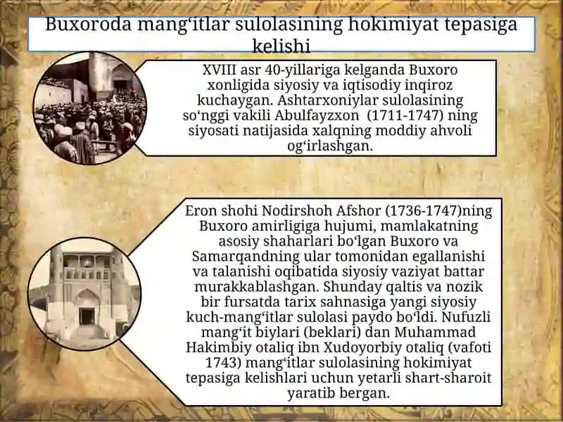 Buxoro amirligining tashkil topishi va siyosiy tarixi 3