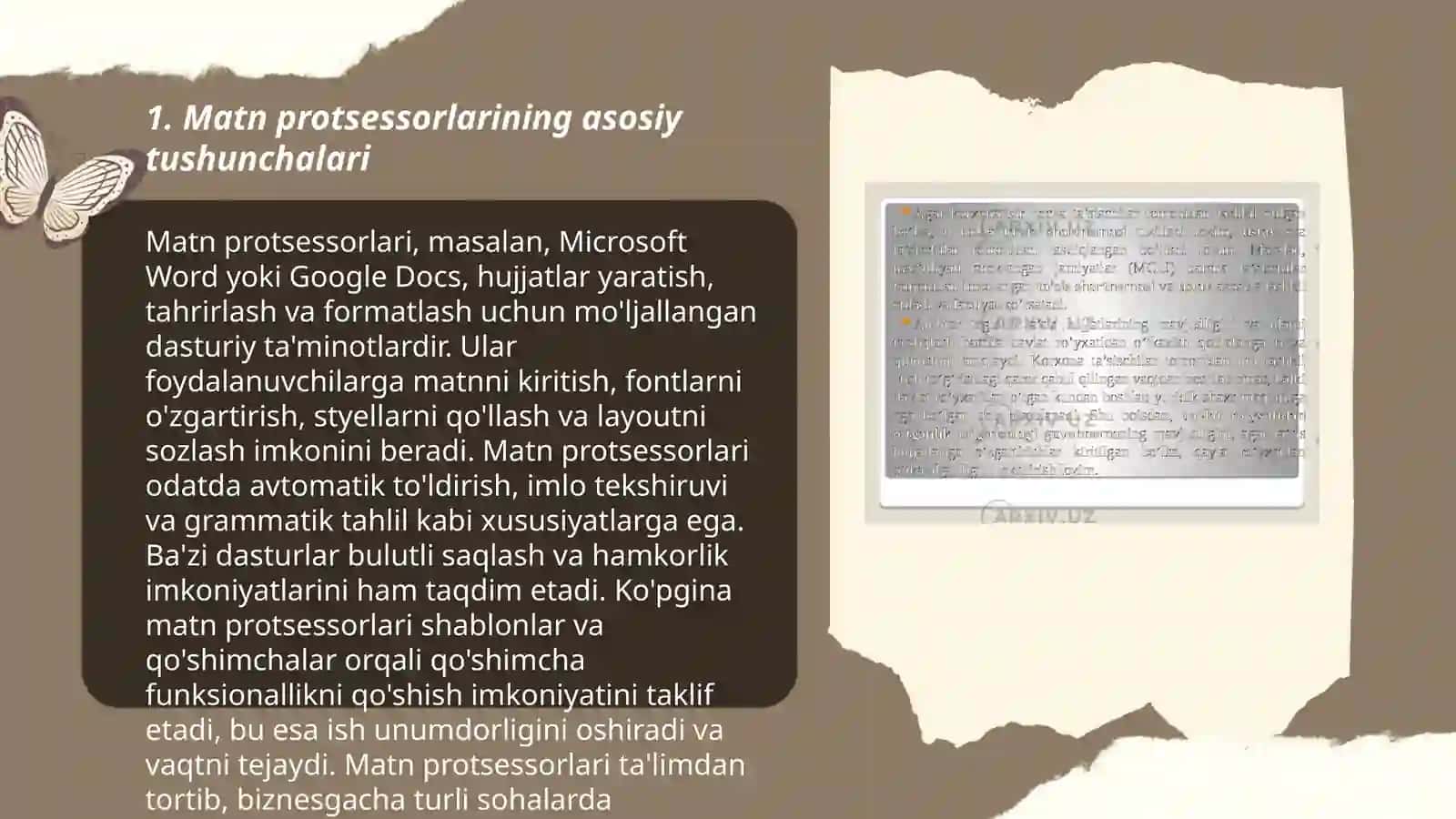 Matn protsessorlari va ularning ta’limiy imkoniyatlari 3