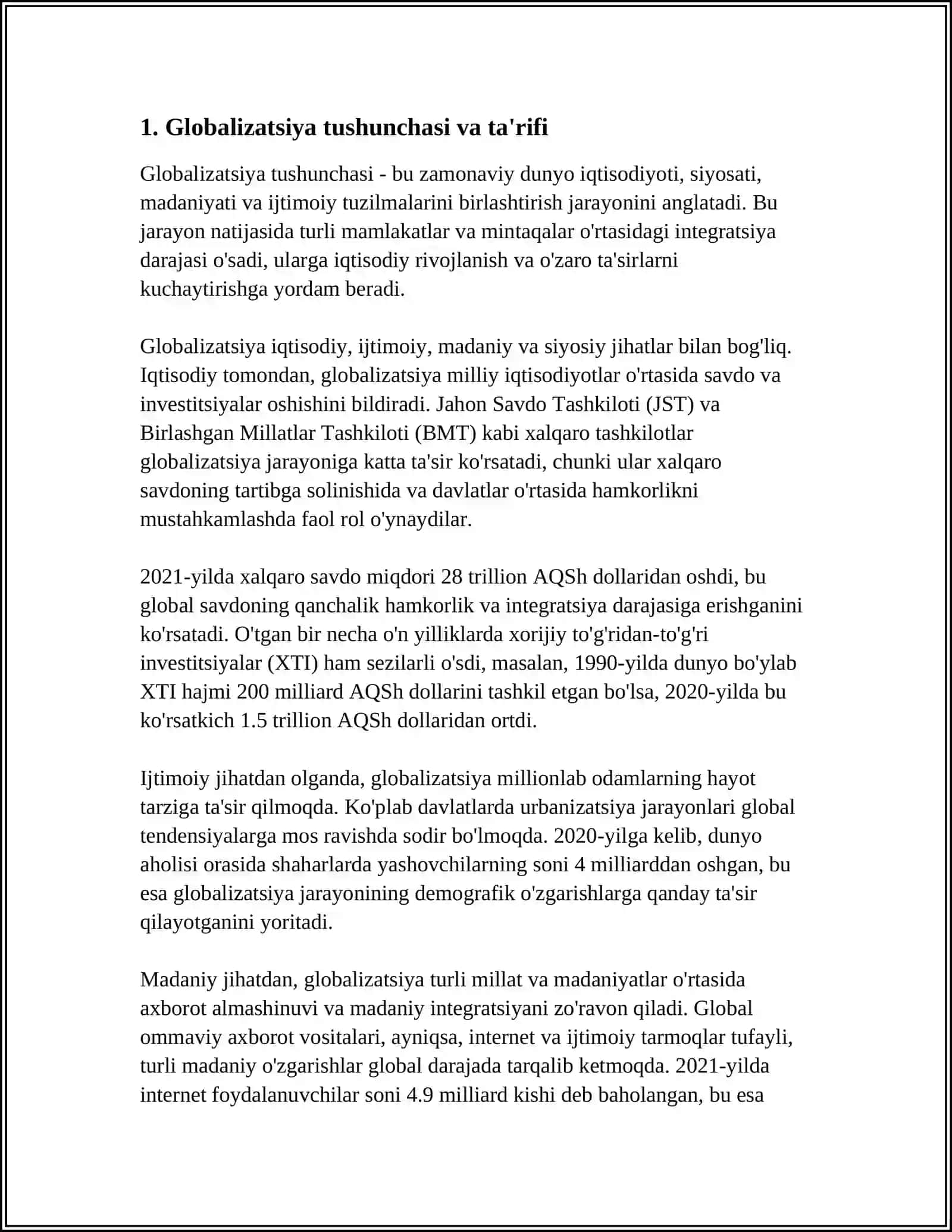 GLOBALLASHUV JARAYONLARI VA INSON HUQUQLARI 3