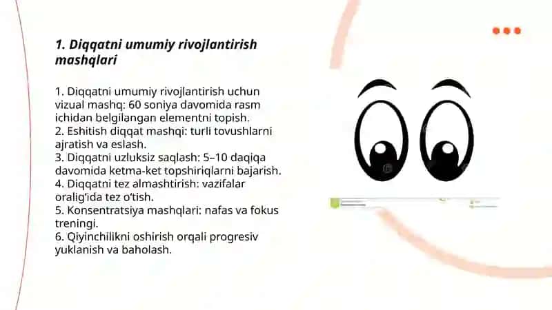 Diqqatni rivojlantiruvchi psixologik mashg‘ulotlar 3