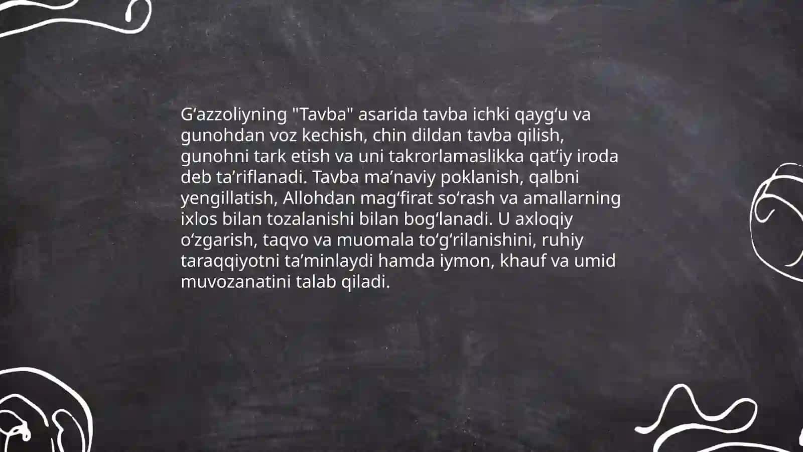 Gʻazzoliyning "Tavba" asarida tavba maʼnosi va uning maʼnaviy-axloqiy konteksti 3