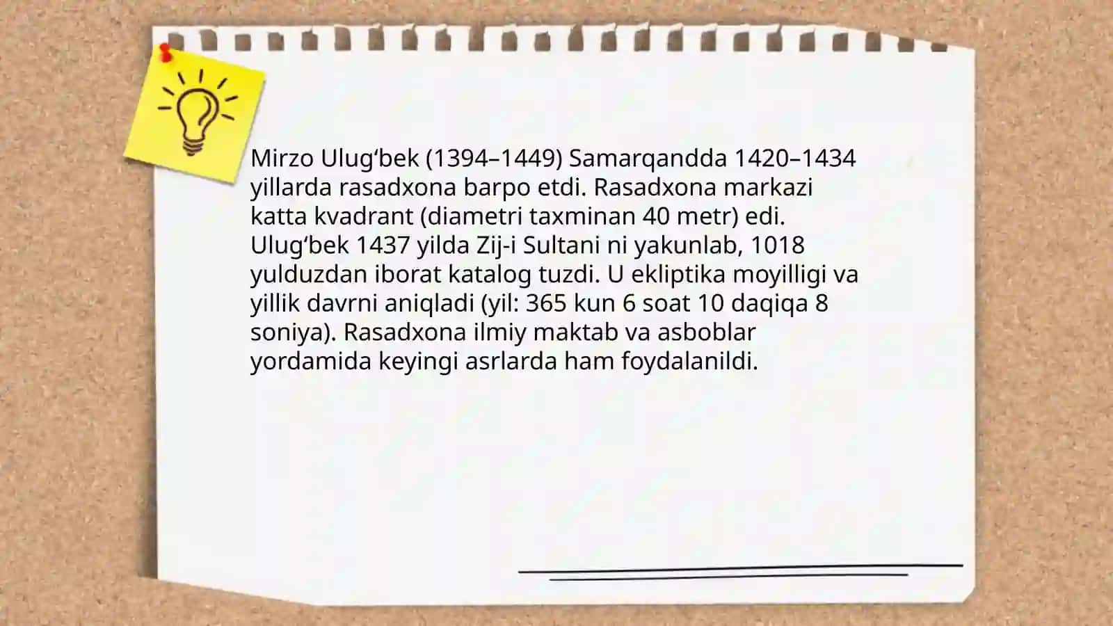 Mirzo Ulugʻbek va Zahiriddin Muhammad Boburning fan, madaniyat va maʼrifat taraqqiyotidagi oʻrni 3