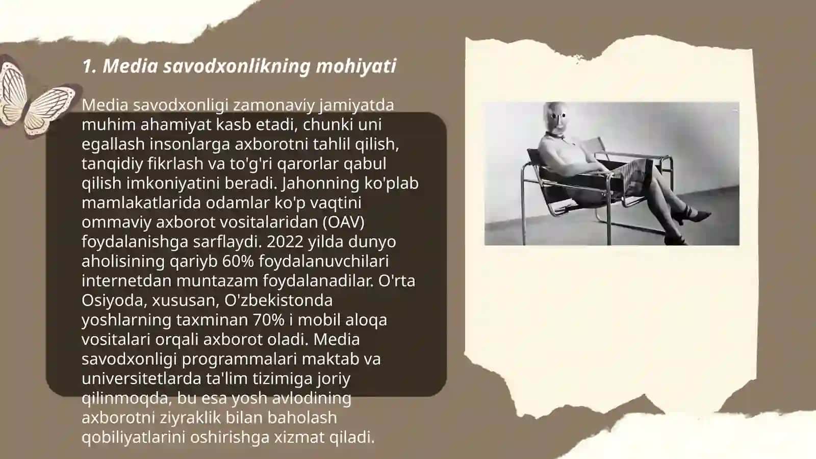 Media savodxonlik va Axbarot madaniyati fanining predmeti va jamiyat taraqqiyotidagi örni 3