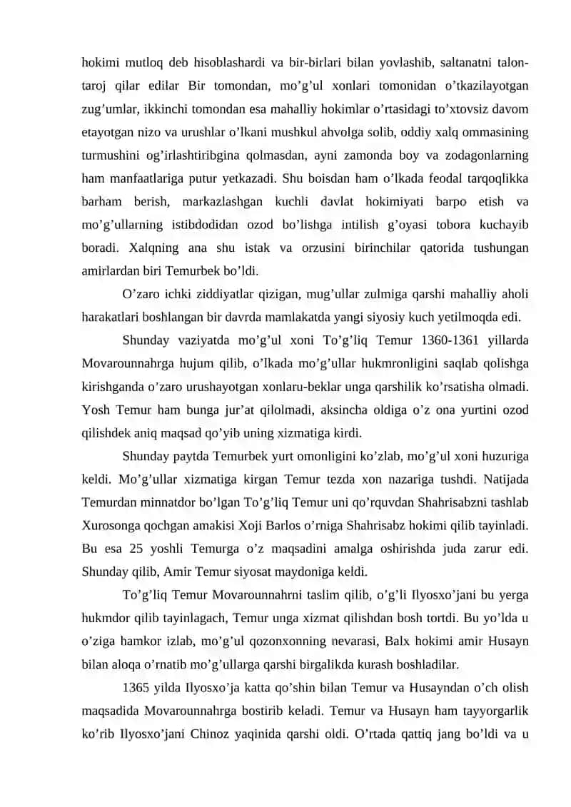 Amir Temur va Temuriylar davlati tarixiy geografiyasi 3