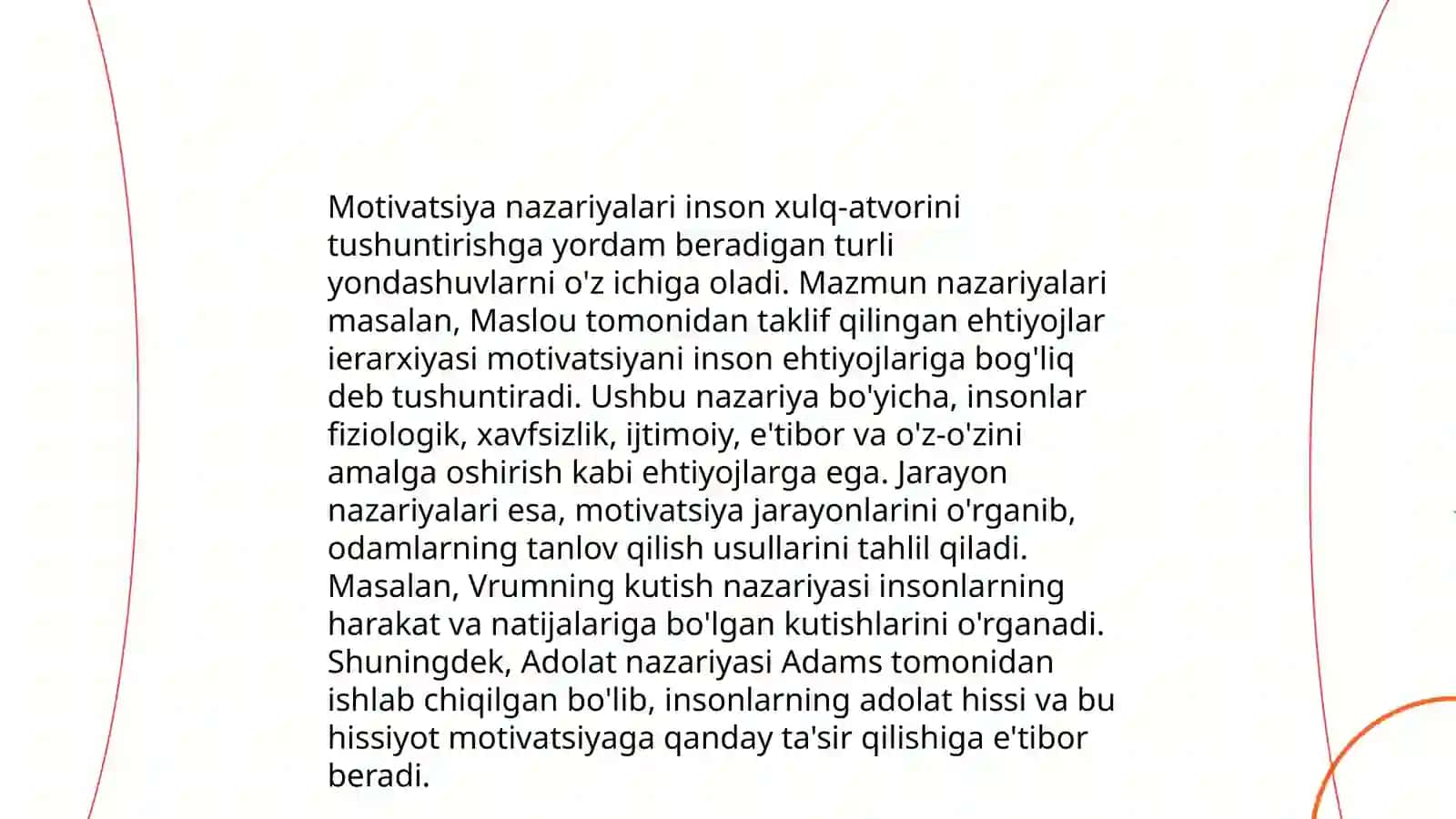 Xorijiy psixologiyada mativ va mativatsya muammosi 3
