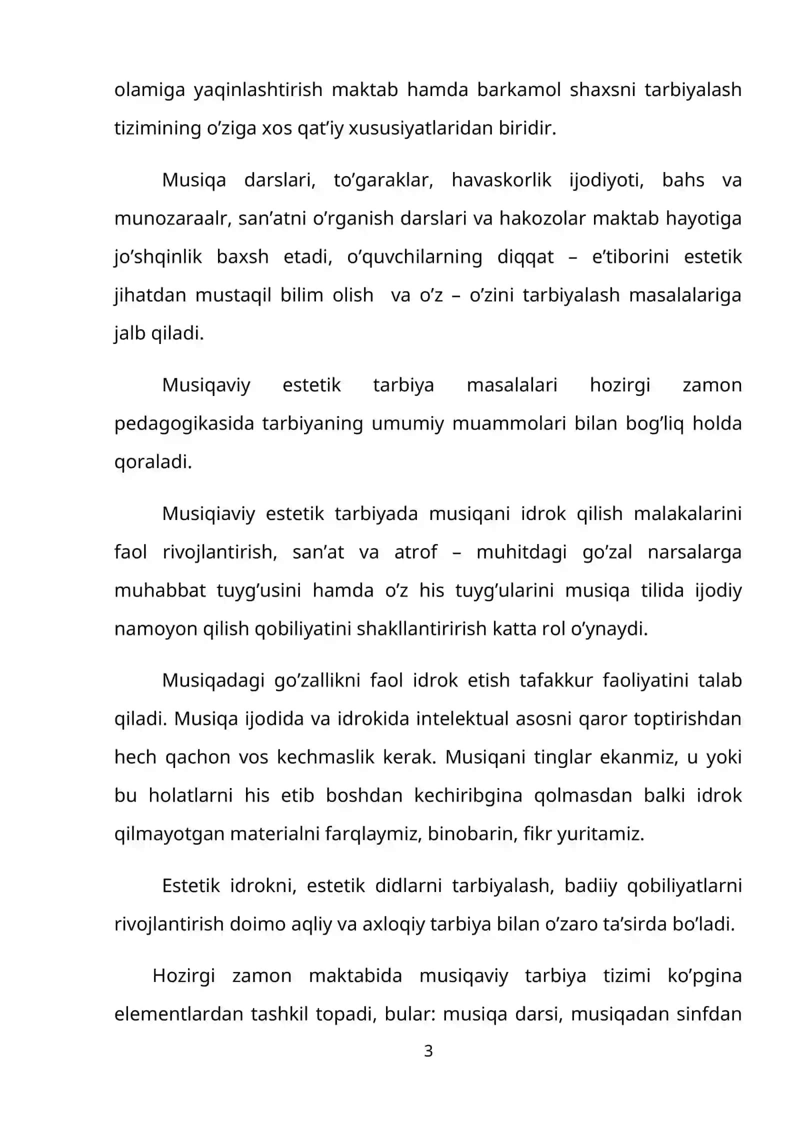 KICHIK YOSHDAGI MAKTAB O’QUVCHILARDA MUSIQA TINGLASH QOBILIYATINI RIVOJLANTIRISH 3