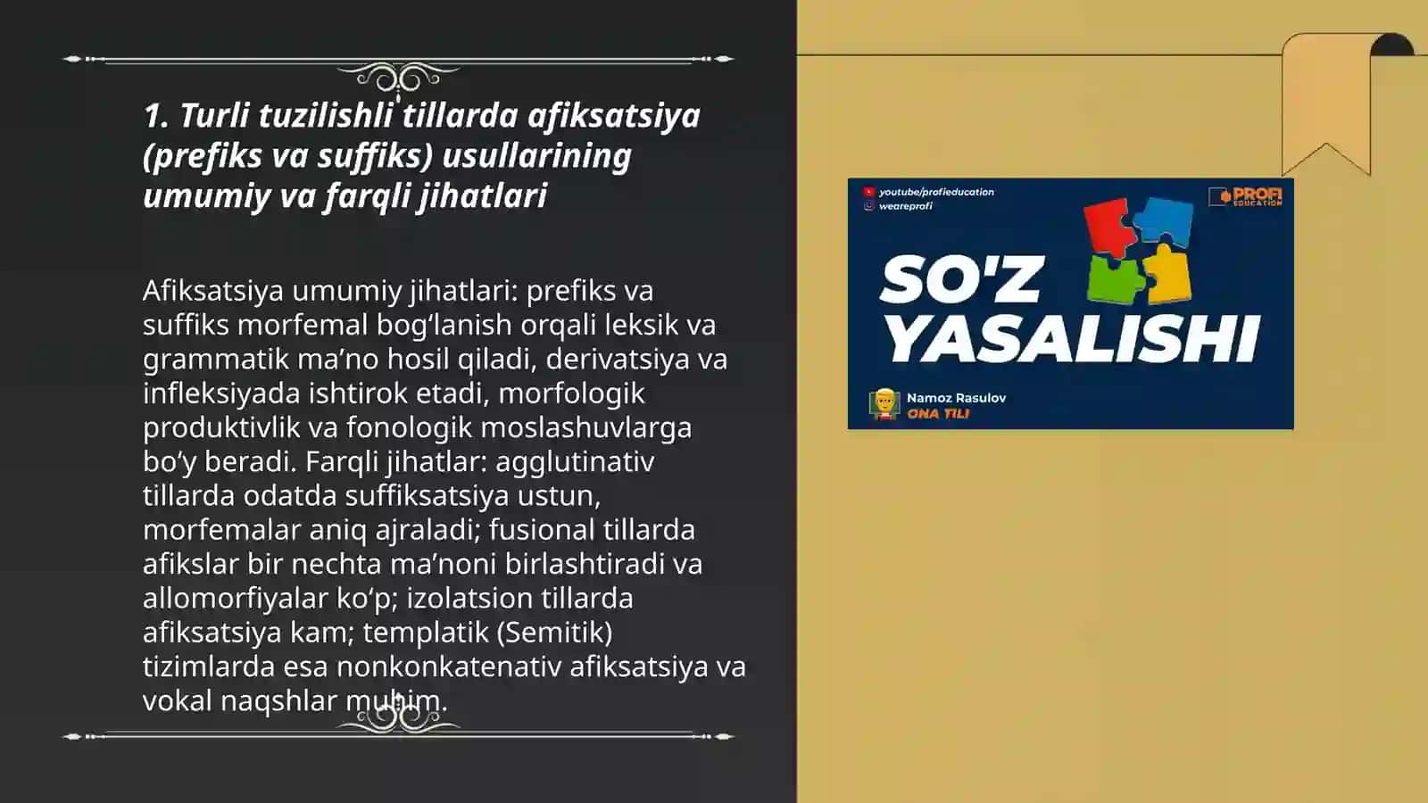 Turli tuzilishli tillarda soʻz yasash usullarining umumiy va farqli jihatlari 3