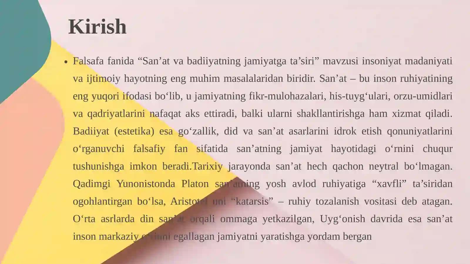 San’at va badiiyatning jamiyatga ta’siri 3