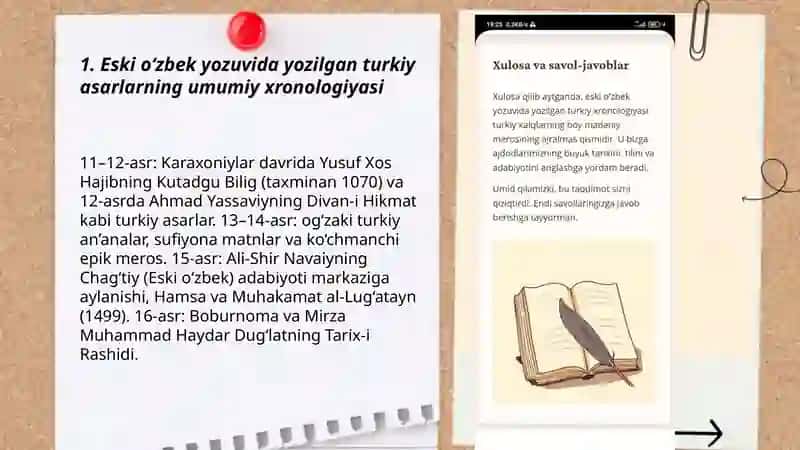 Eski oʻzbek yozuvida yozilgan turkiy asarlar xronologiyasi 3