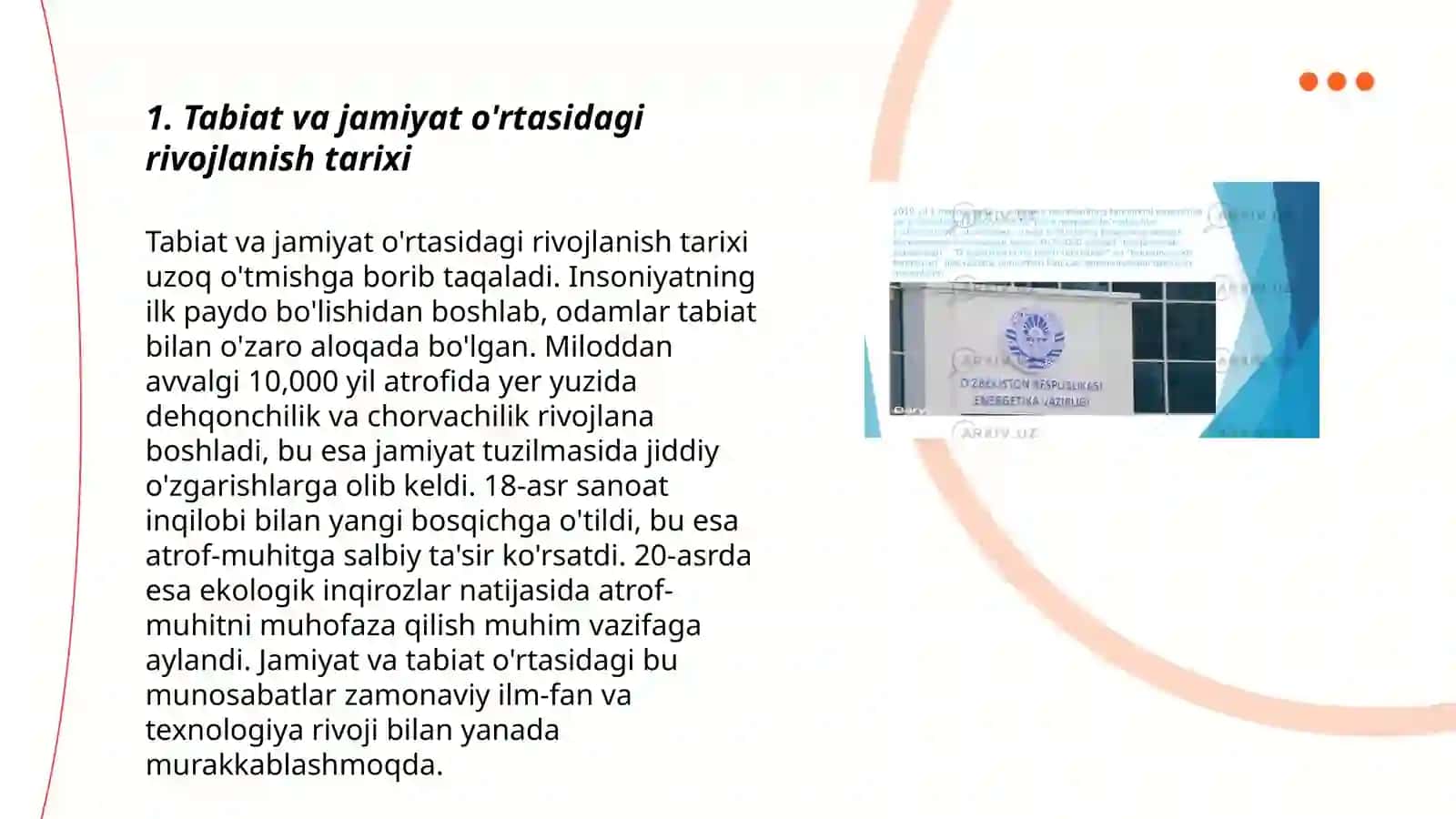 Tabiat - jamiyat tizimi evolyusiyasi va uning oqibatlari 3