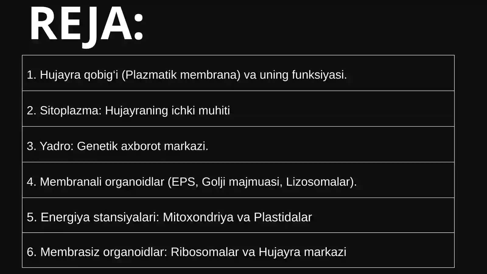 HUJAYRA QOBIG‘I (PLAZMATIK MEMBRANA) 3