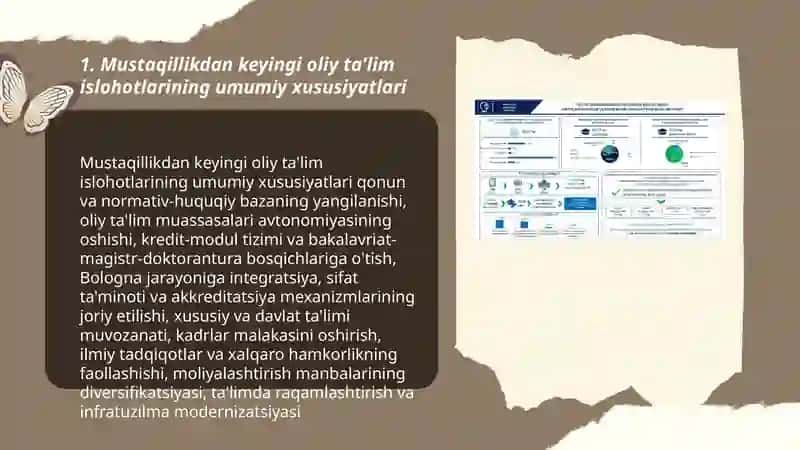 Mustaqillik yillarida oliy ta'lim tizim 3