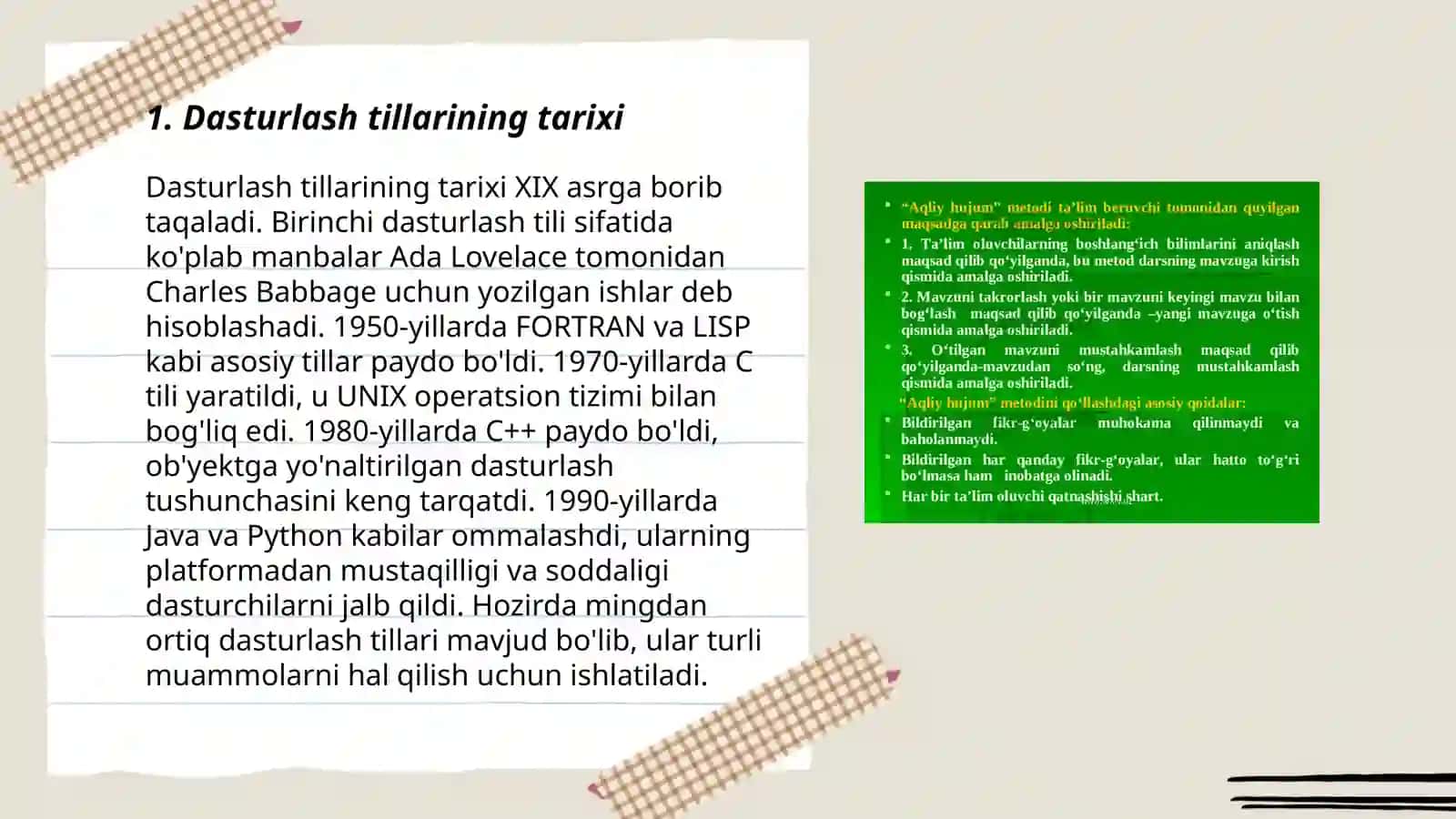 Dasturlash tillari haqida umumiy ma'lumot 3