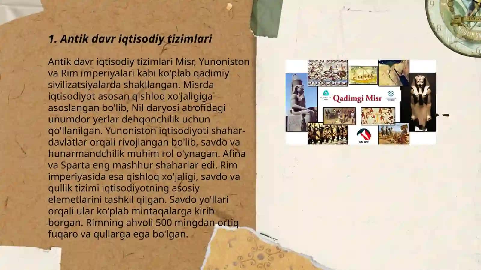 Antik davri ijtimoiy-iqtisodiy munosabatlari 3