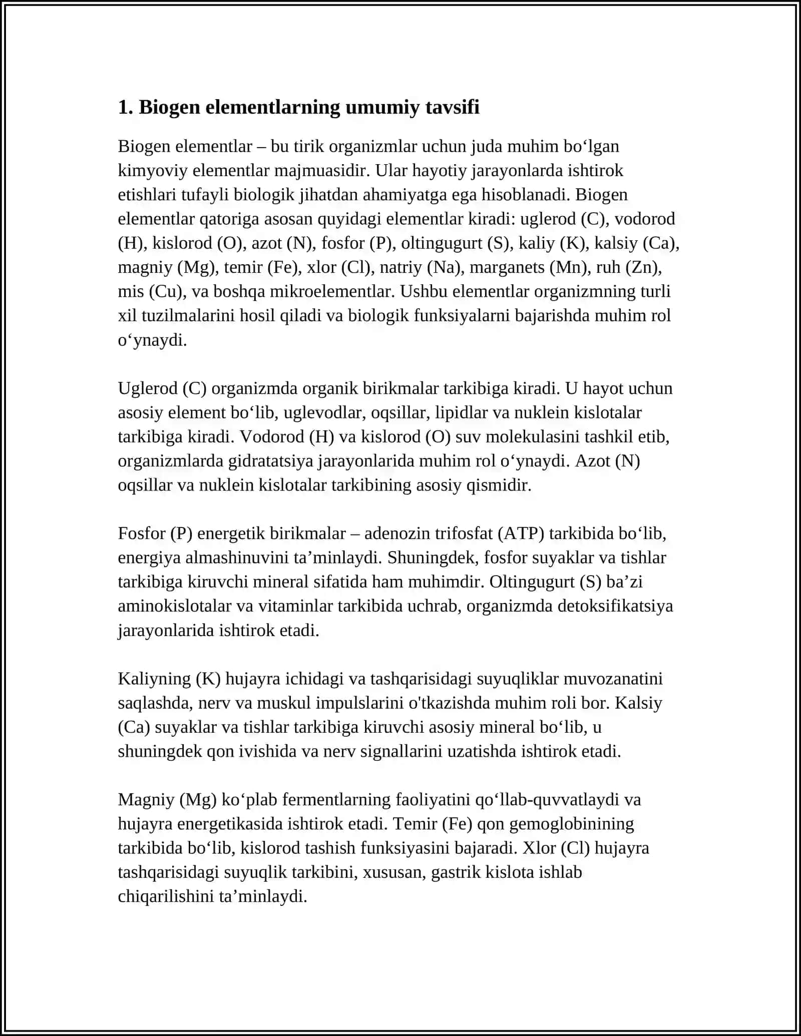 BIOGEN ELEMENTLAR VA ULARNING AHAMIYATI 3