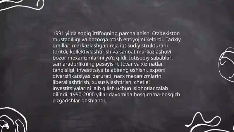 O‘zbekiston Respublikasida bozor munosabatlariga o‘tish 3