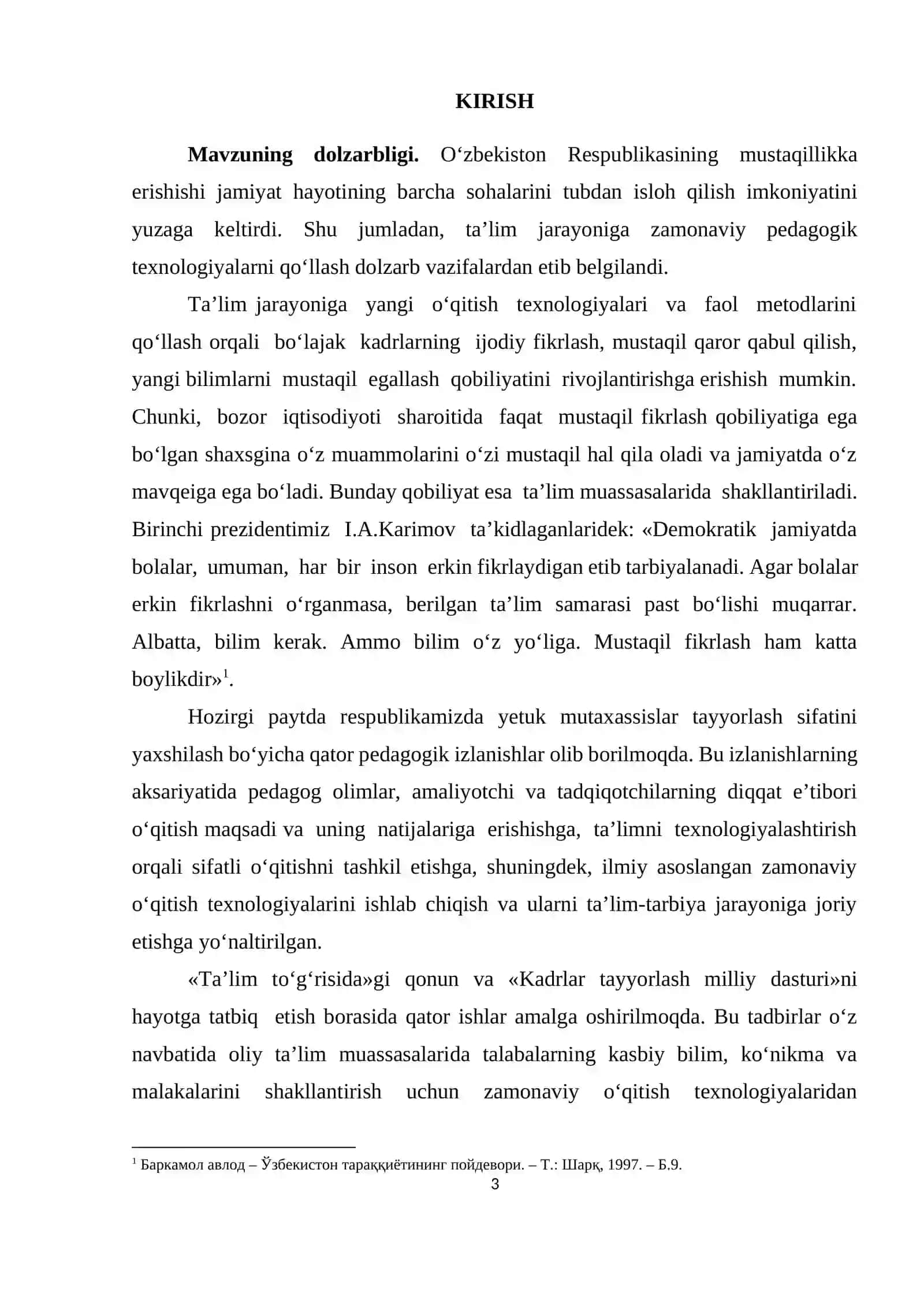 Adabiyotshunoslikka kirish va adabiyot nazariyasi fani kurs ishi 3