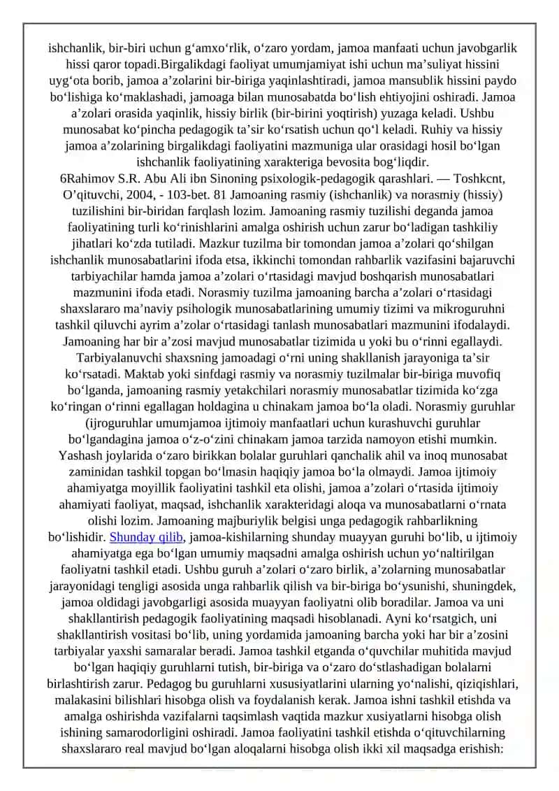 Bolalar tarbiya jamoasi va yagona pedagogikjarayonning asosiy shakli 3