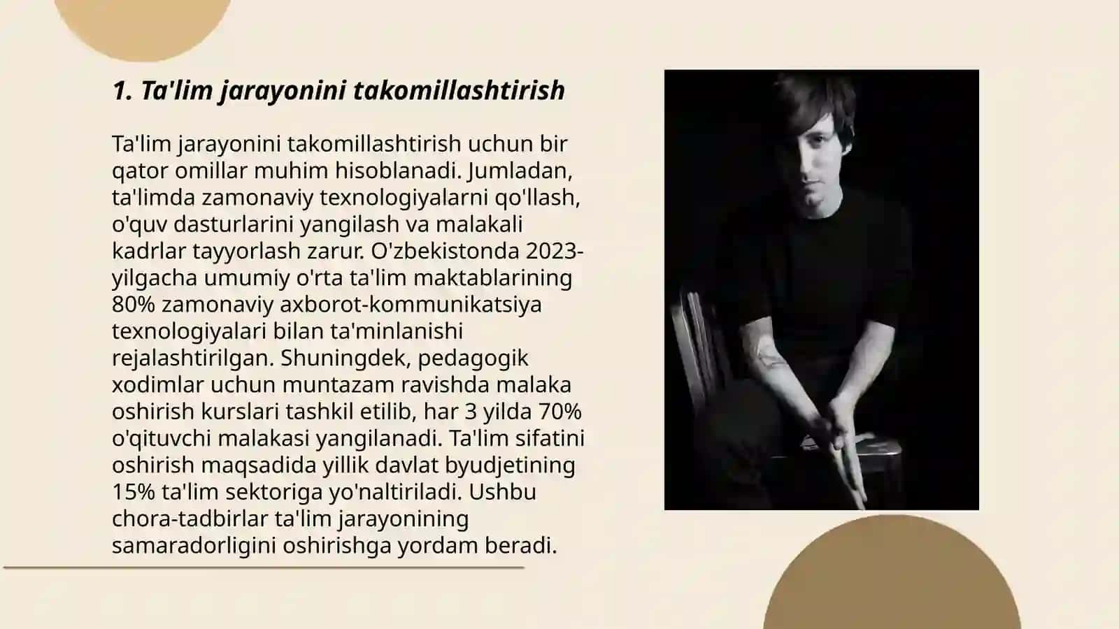 Oliy ta'lim muassasalarida ta'lim jarayonini tashkil etish bilan boğliq tizimini takomillashtirish chora-tadbirlari 824-son Qarori 3