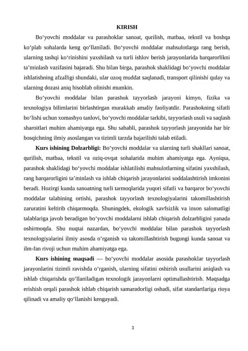 Bo'yovchi moddalar bilan parashoklar tayyorlash 3
