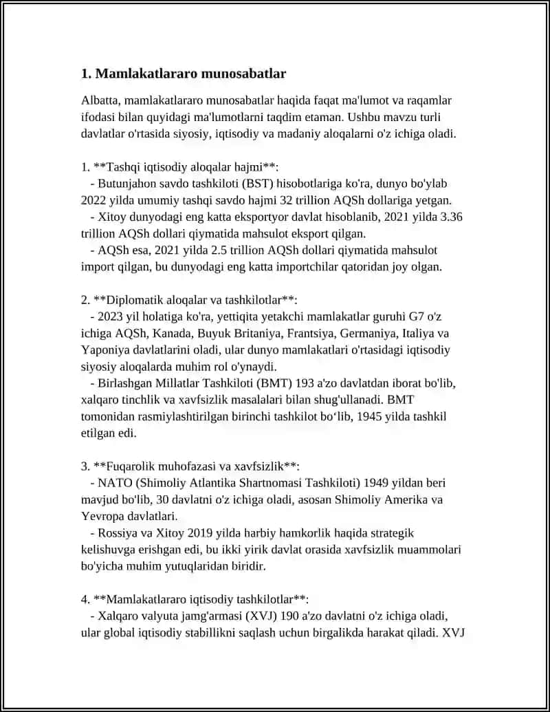 MIRS TASHQI SIYOSATI 3