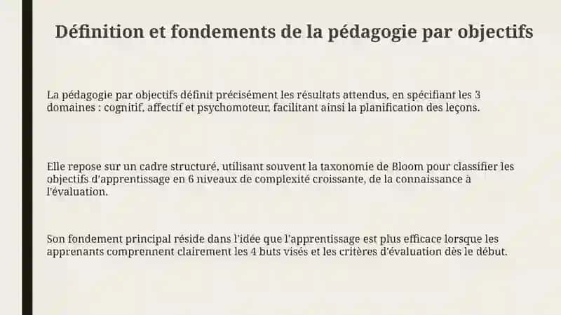 La Pédagogie Par Objectifs 3