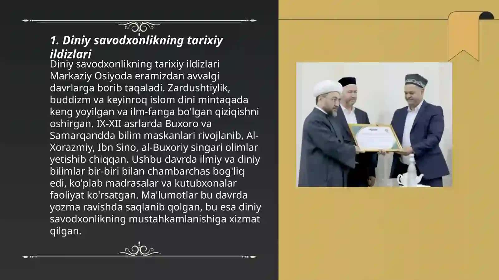 Diniy savodxonlik mavzusida zakovat oʻyinlari va ma'rifat tadbirlari 3