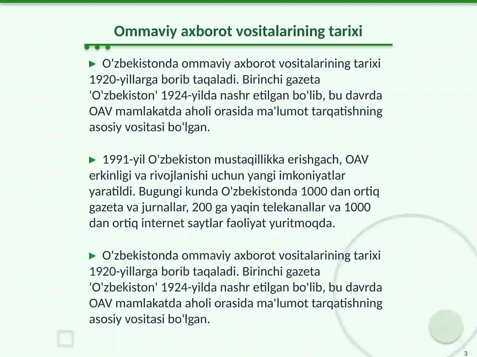 Ommaviy Axborot Vositalari Tarixi va Rivojlanishi 3